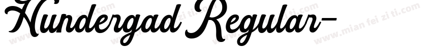 Hundergad Regular字体转换